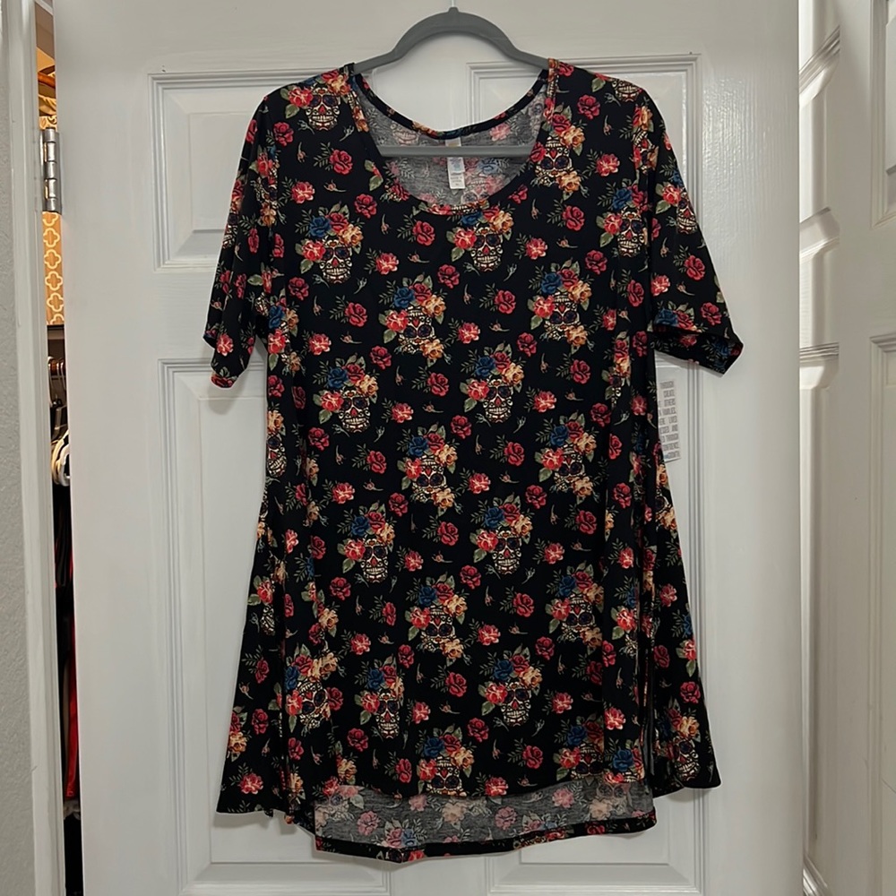 Sugar Skull Top in Xl